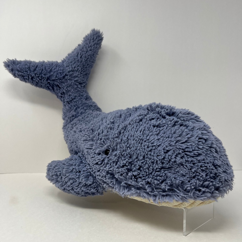 Jellycat Wilber Whale Plush Lg 17" Blue Retired 2015 Stuffed Animal JCINC2731SH - Picture 3 of 16